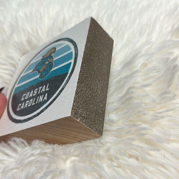 Coastal Carolina University Chauncey Logo Wooden Office Paperweight - Picture 3 of 3